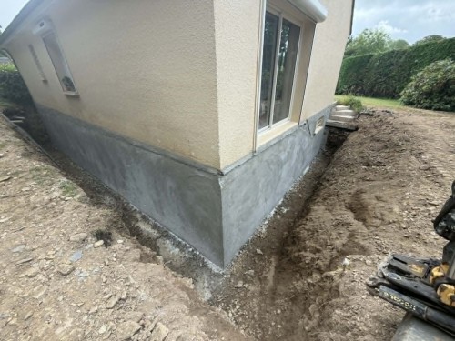 DRAINAGE DES MURS D'UNE MAISON SUR CAVE